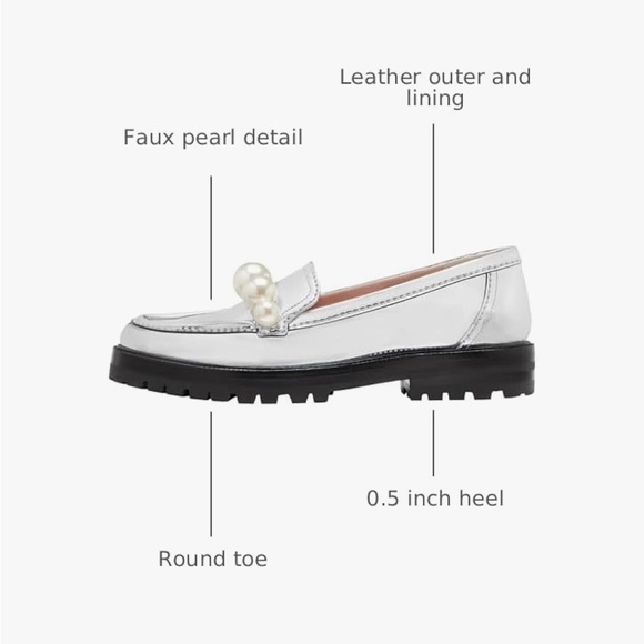 NWB Kate Spade ♠️ Posh Pearl Loafers - Picture 2 of 13